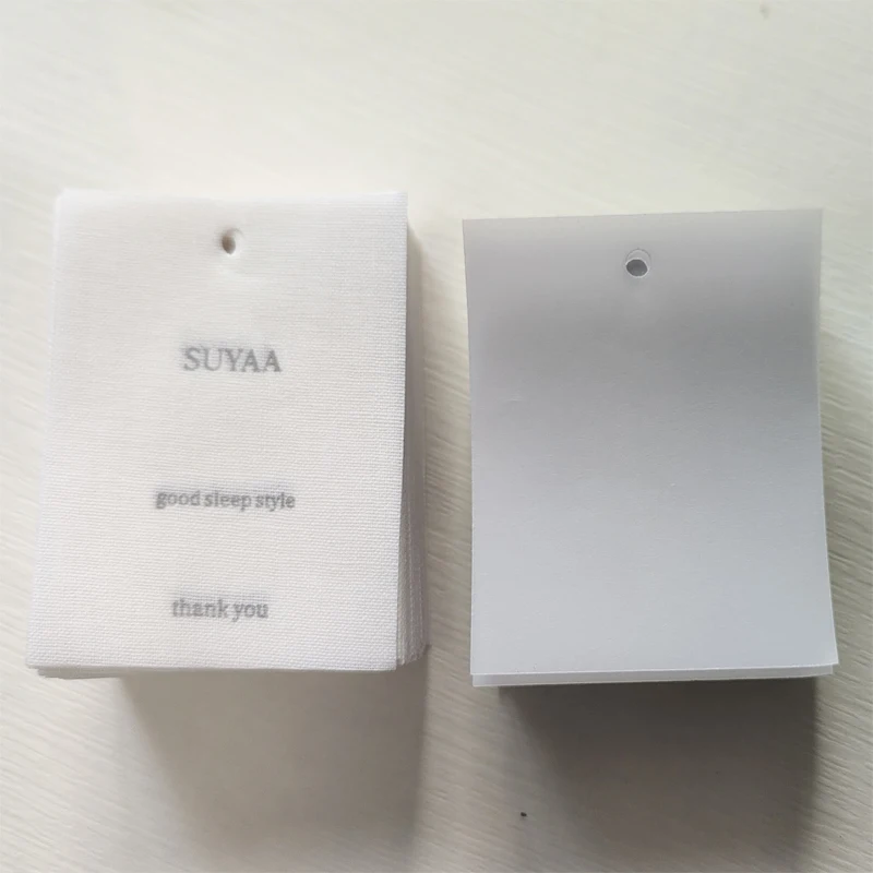 Canvas Linen Cotton Tag Custom Clothing Pvc Soft Glue Transparent Litmus Paper Canvas String Gourd Pin Mqq 50PCS