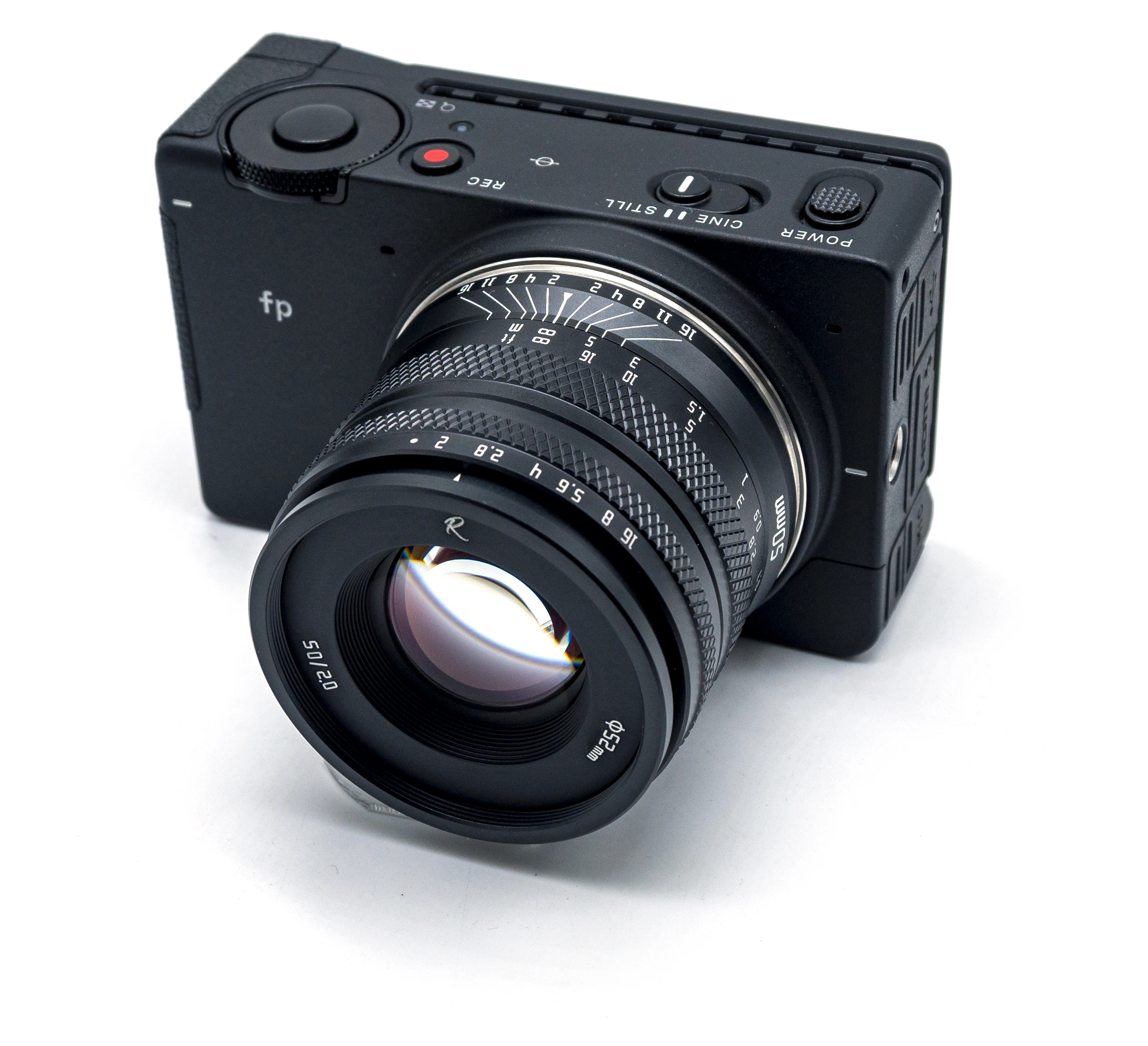 Rock Star 50mm F2 Volle Rahmen Manuelle Fokus Große blende Kamera Linsen für sonyA7M3 R4 CanonR5R6 Nikon Z5 Z6 z7 Fuji XT4 XT3