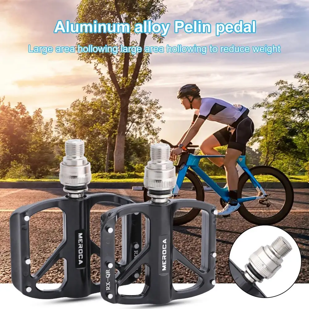 Stable 1 Pair Useful Impact Resistant Cycling Pedals Chromium Molybdenum Steel Pedals High Strength   Bike Accessory