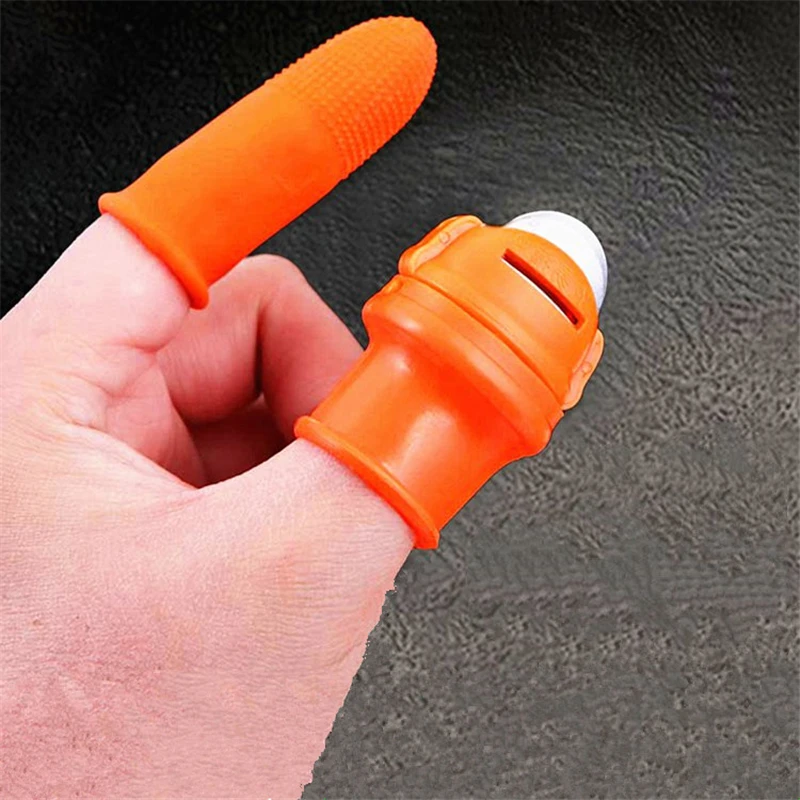 ใหม่ซิลิโคน Thumb มีด Finger Protector ผักการรวบรวมมีดพืชใบมีดกรรไกรตัดแหวนสวนถุงมือ