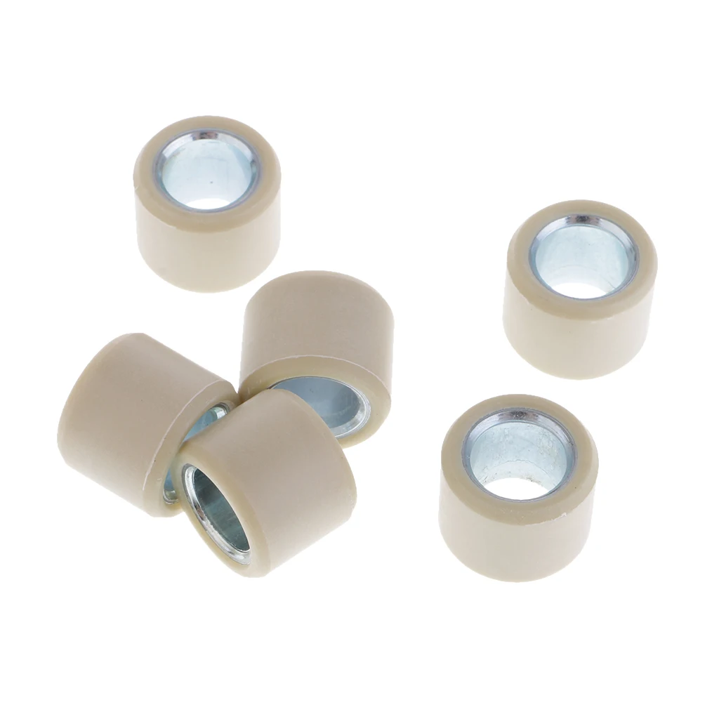 6 Pieces Variator Rollers Roller Weights 6.5g 16x13 For GY6 50CC 80CC Engine Scooter