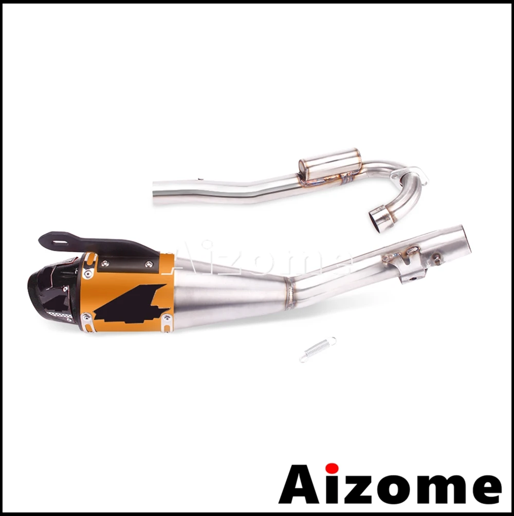 Motorcycle Full Exhaust System Muffler Pipe Kit For Hoda CRF230F CRF-230F 2008-2020 CRF 230 F Dirt Bike MX Motocross Accessories image 3