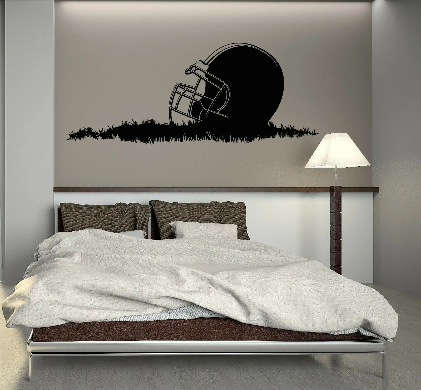 

American Football Helmet Wall Stickers Sports Wall Stickers Boys Room Decoration Vinyl Fashion Hot Selling Wall Stickers YD01