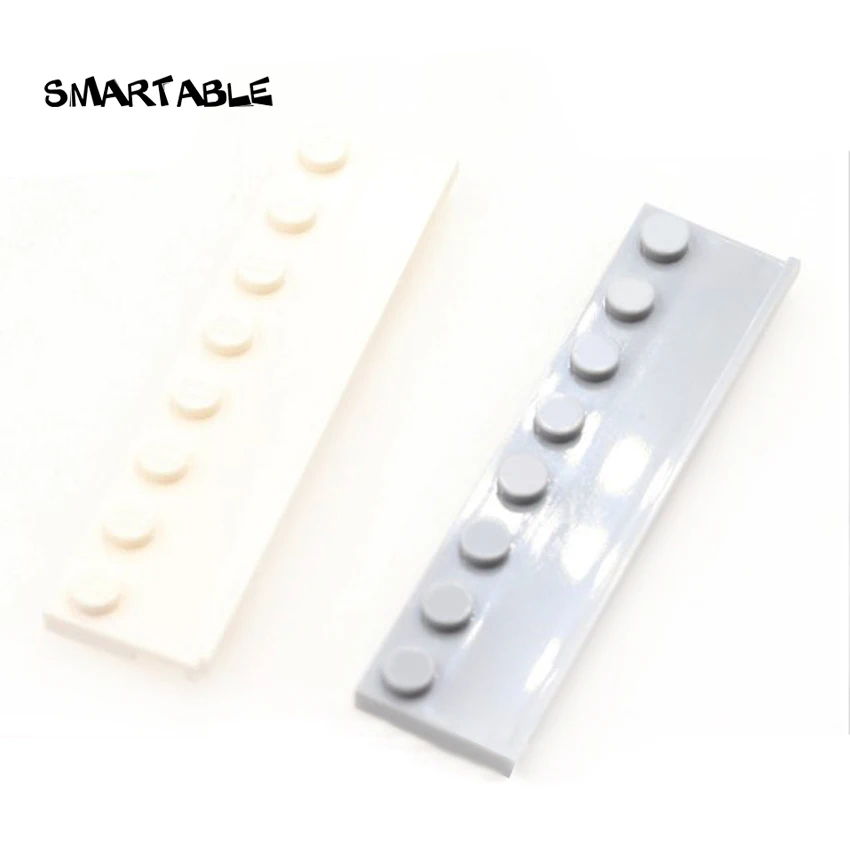 

Smartable Plate Special 2x8 with Wide Groove Building Blocks Brick MOC Parts Toys For Kids Compatible City 30586 20pcs/lot