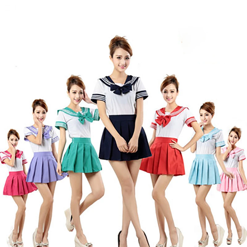 Japanese Version JK Suit Woman School Uniform High School Sailor Navy Cosplay Costumes Student Girls Pleated Skirt Jk Uniform