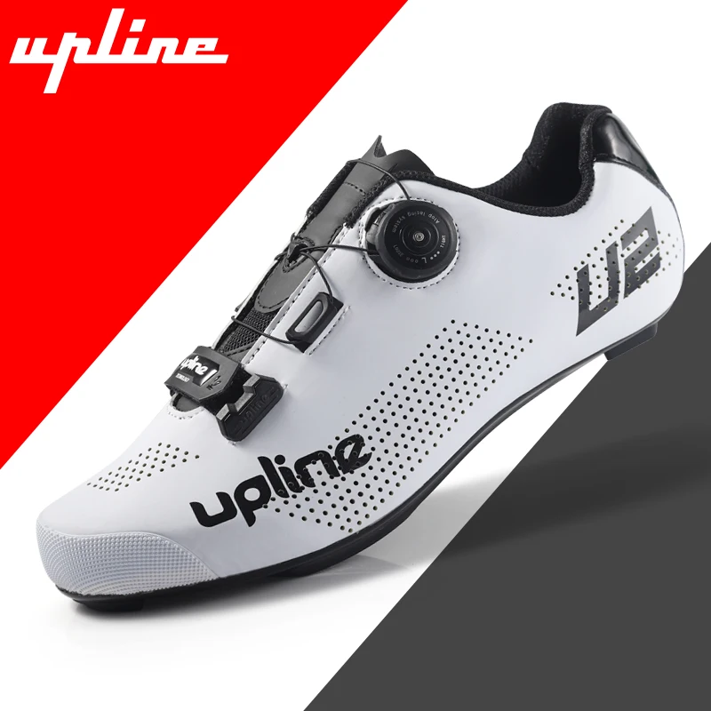 Upline Road Cycling Shoes Men/Women Road Bike Shoes Ultralight Bicycle Sneakers Self-locking Professional Cleat Shoes Nylon Sole