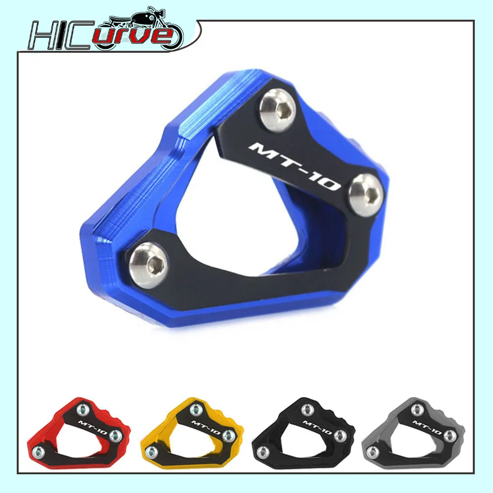 

Motorcycle CNC Kickstand Foot Side Stand Extension Pad Support Plate For MT-10 MT10 FZ-10 MT FZ 10 2016-2023 2021 2022