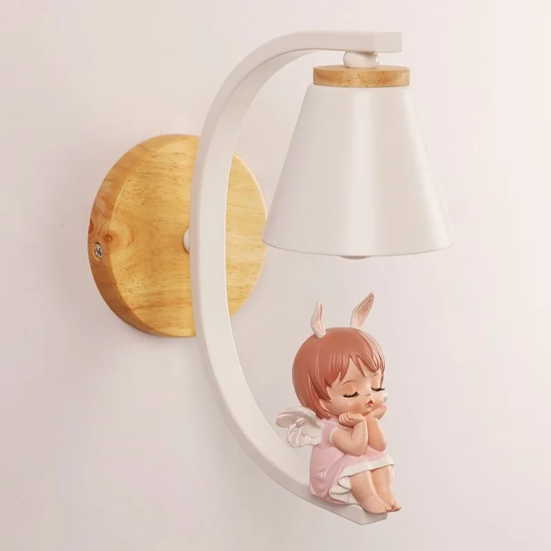 Imagem -02 - Nordic Cartoon Wall Lamp For Childrens Room Small Living Room Quarto Cabeceira Corredor Varanda Home Decor Luminárias