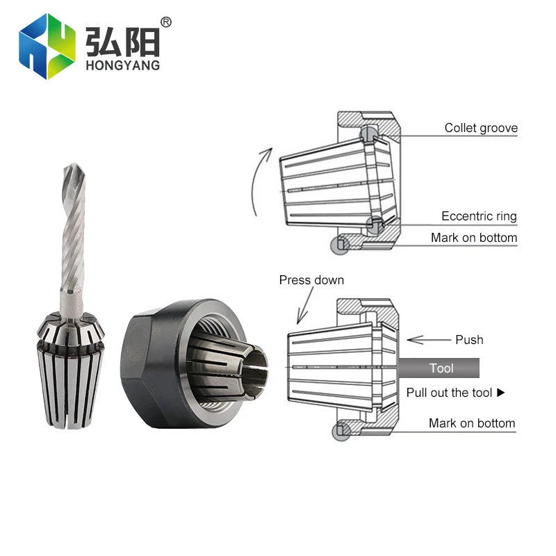 ER20 Chuck ER Spring Chuck Chuck Diameter 1-13mm For CNC Engraving Machine Milling Machine Spindle Tool