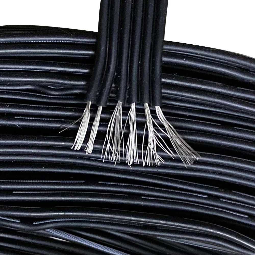 28AWG 2P/3P/4P/5P/6Pin Special Soft Silicone Cable Silicone Gel Wire -60 ~200 degree Insulationis Soft and Resists Soldering