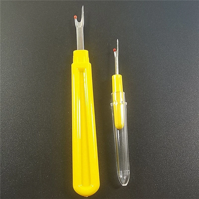 2 Pcs Seam Ripper and Thread Remover Kit, Sharp Sewing Seam Thread Remover Stitch Unpicker with Ergonomic Handles