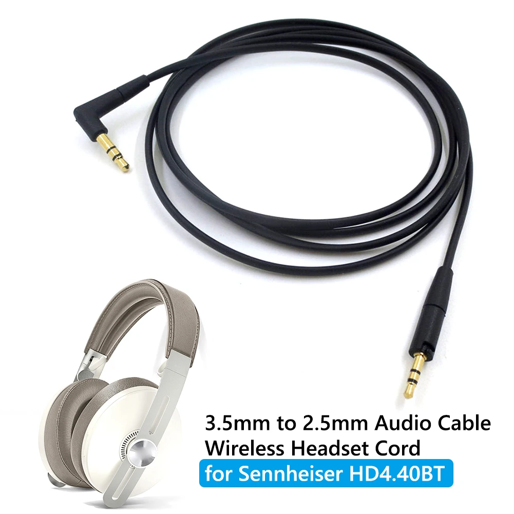 3.5mm To 2.5mm Headphone Cable Suitable For Sennheiser Momentum 3/Hd 400 s Hd 450 Bt Hd 458 Bt Wireless Headphones