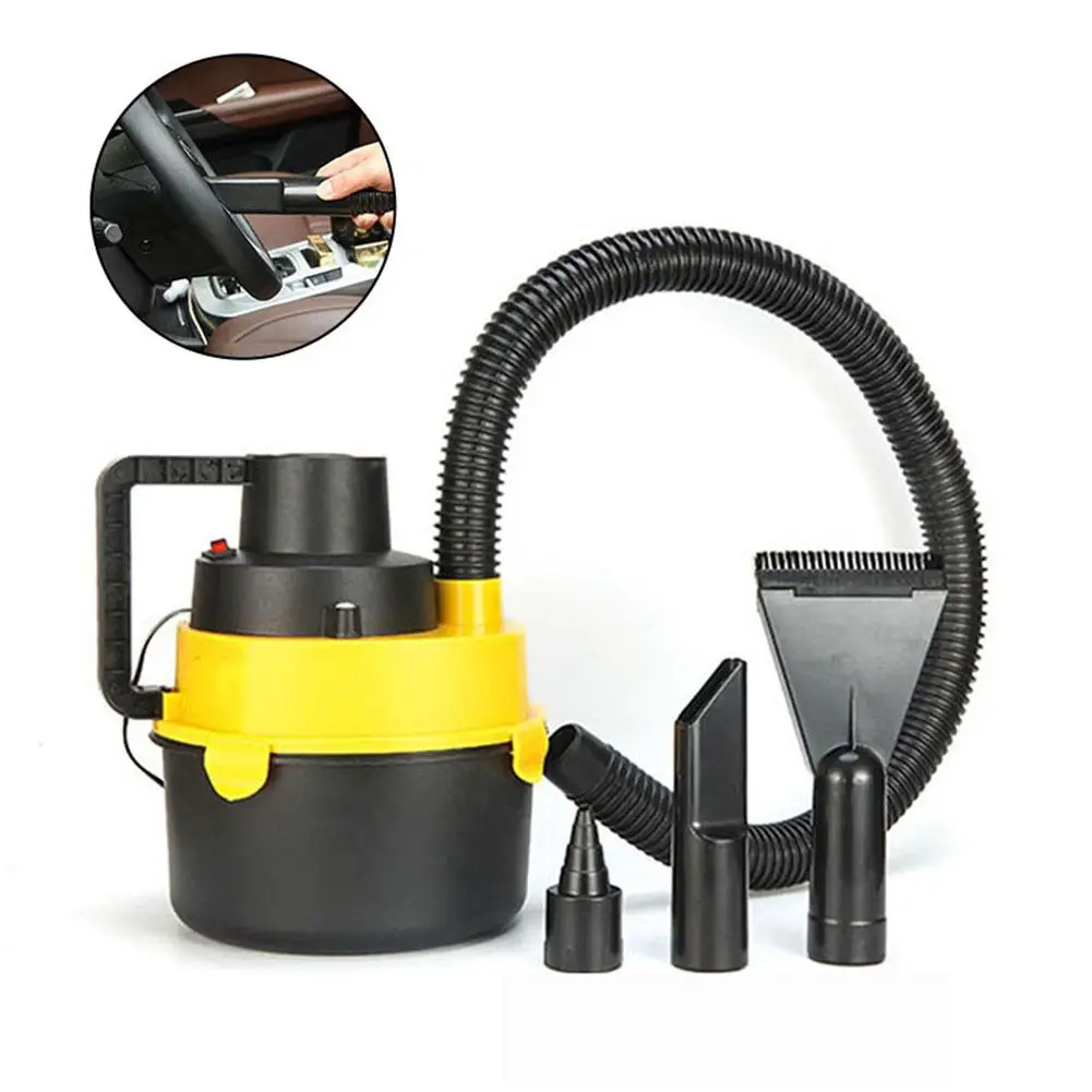 Car Vacuum Cleaner Handheld Powerful Suction Dust Box Household Wet Dry Canister Vacuum Cleaner 12V 60W For Auto Interior Home