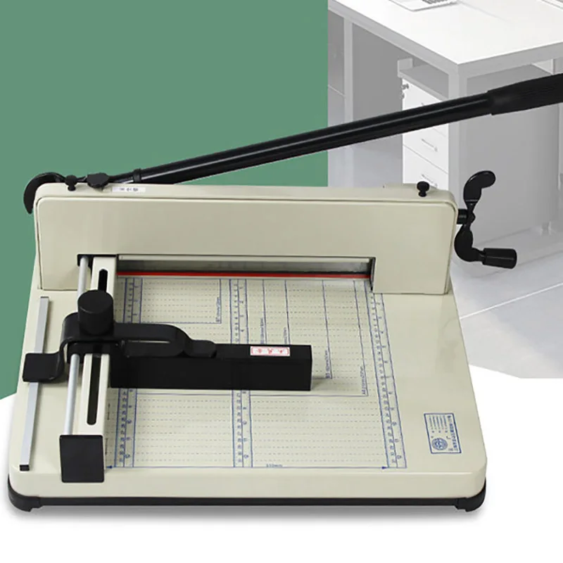 858-A4 manual paper cutter small thick layer photo file trimming machine cutting machine Heavy-duty paper cutter