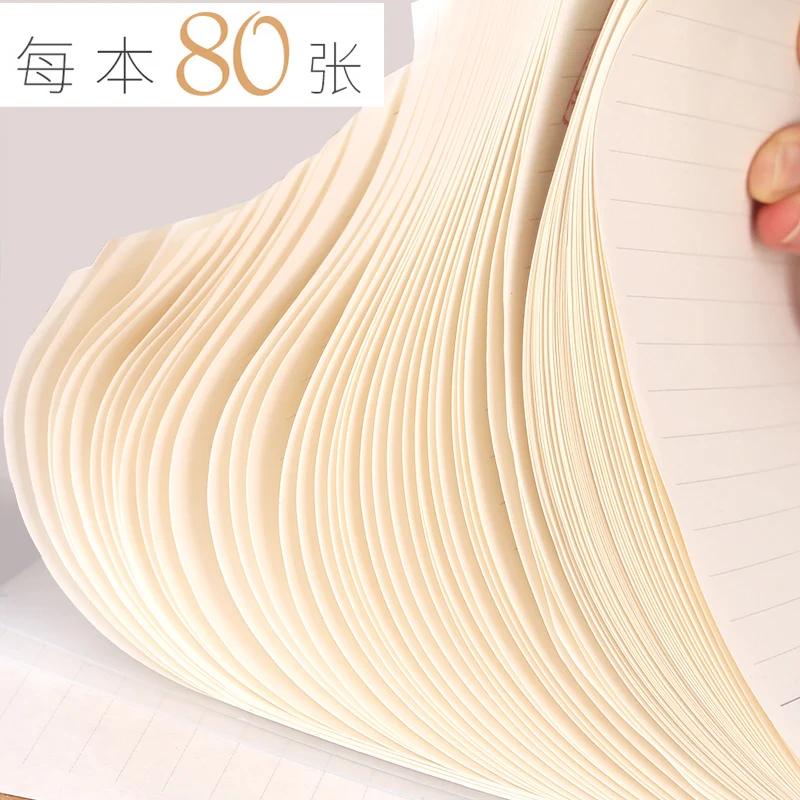 3PCS Yoofun Upturned Notebook Checker Coil Notebook A5 Thick Paper Notebook Grid Notebook