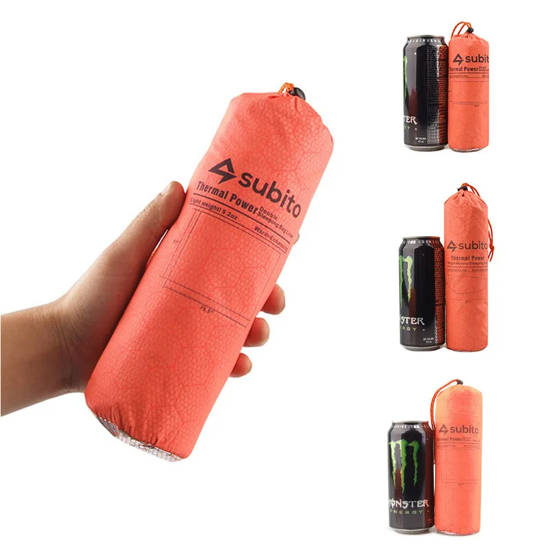 Ultralight Survival Emergency Sleeping Bag, Outdoor Camping, First Aid, Warming, Waterproof