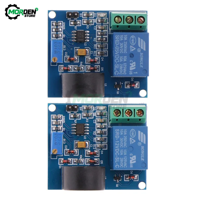 DC 5V 12V 24V AC Current Detection Sensor Module Protection Relay Module 5A Over-Current Overcurrent Signal Switch Output