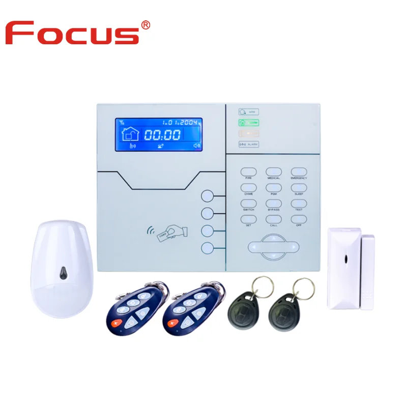 

433Mhz English Voice Prompt Wireless RJ45 TCP IP Alarm 4G GSM Smart Security Home Alarm System With App Control