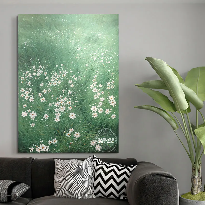 High Quality Beautiful Picture Of Flowers Wall Accessories Handpainted Oil Painting On Canvas Unframed Room Wedding Decoration