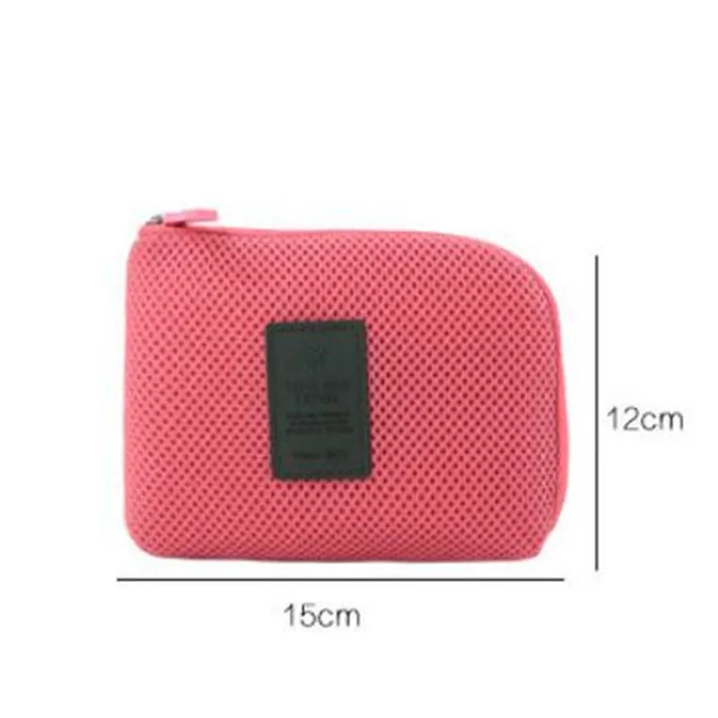 Bolsa de accesorios de viaje, organizador electrónico portátil Digital USB, funda de viaje para carga de teléfono móvil, soporte de cargador