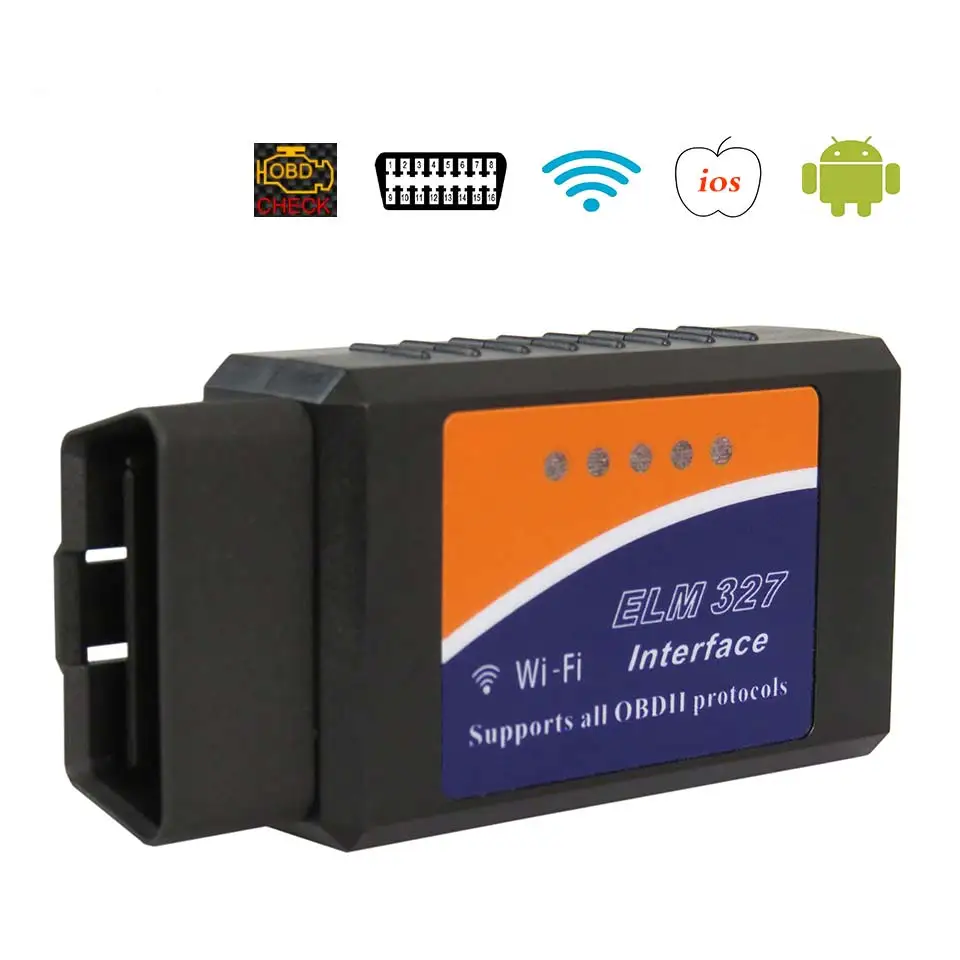 Wifi OBD2 Elm327 Diagnostic Scanners 25K80 Chip OBD External Equipment For Renault SUBARU KIA Benz Mini Saab Alfa Romeo