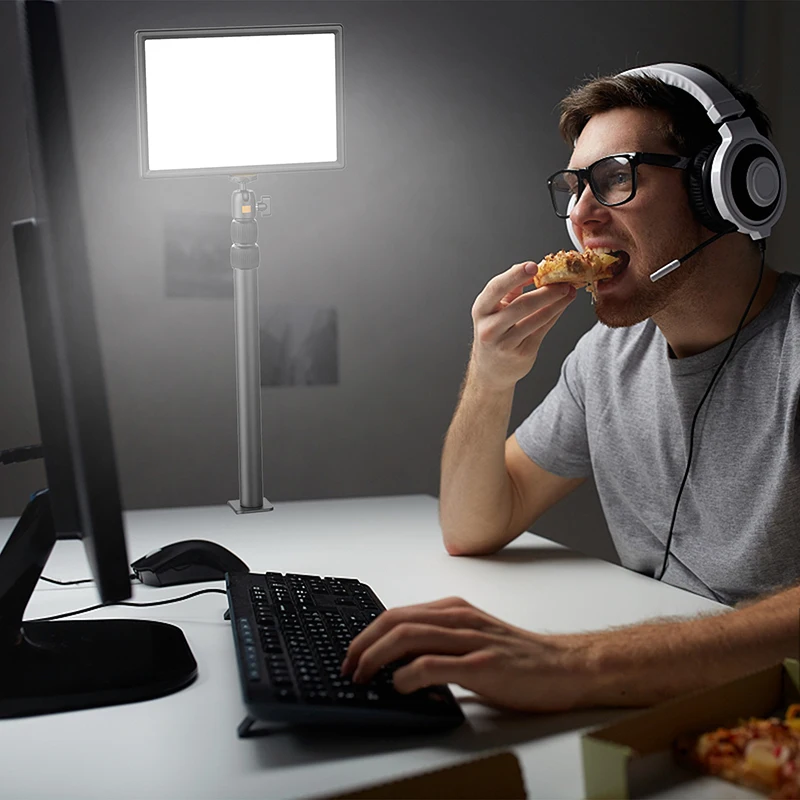 Vijim ls01-クリップオンライトスタンド,ledビデオライト用一脚,写真スタジオ,youtubeライブライト用アクセサリー