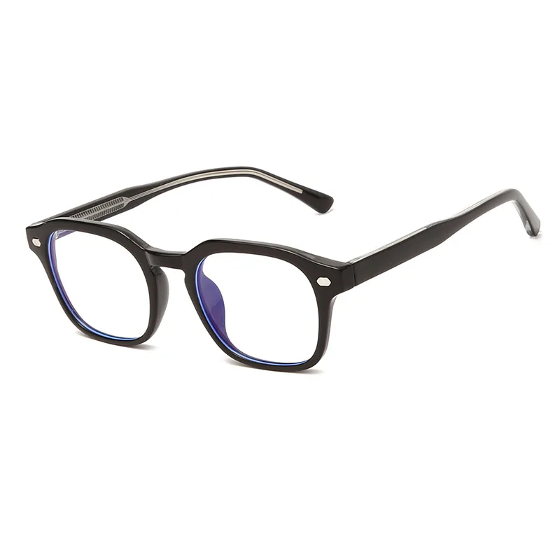 Logorela 2805 Optical TR-90 Polygon Eyeglasses Frame for Men or Women Glasses Anti-Blue Ray Full Rim Frame Glasses