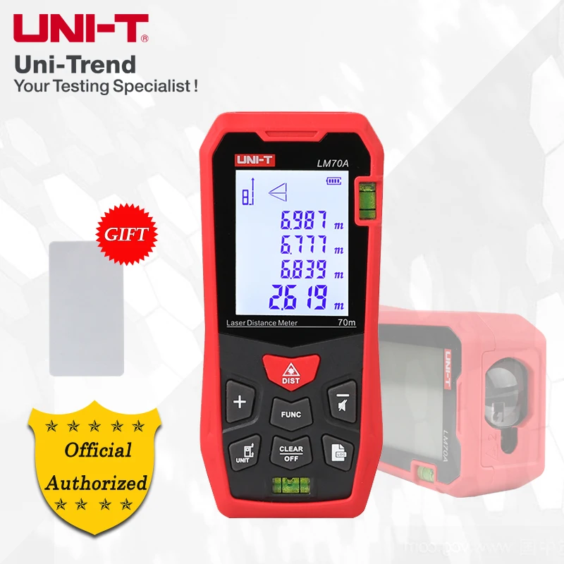 UNI-T LM40/LM50A/LM70A/LM100A/LM120A Laser Distance Meters; 40/50/70/100/120m Electronic distance measuring ruler