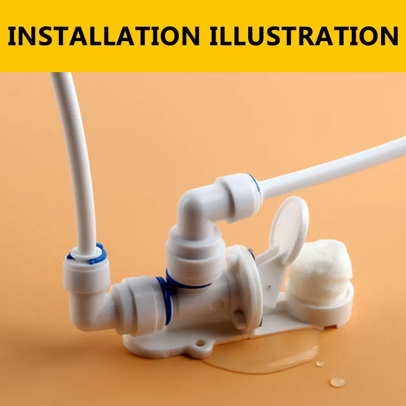 3/8 ''เครื่องกรองน้ำROน้ำป้องกันการรั่วซึมวาล์วข้อต่อการเชื่อมต่อขยายผ้าฝ้ายLeakage Circuit Breaker