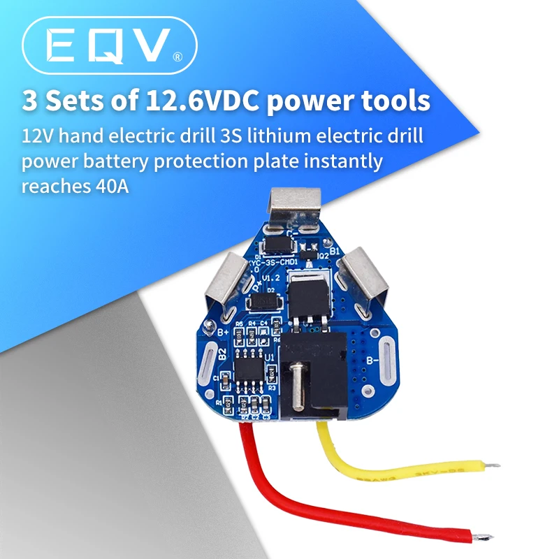 3S 12.6V 6A BMS Li-ion Lithium Battery Protection Board 18650 Power Bank Balancer Battery Equalizer Board for Electric Drill
