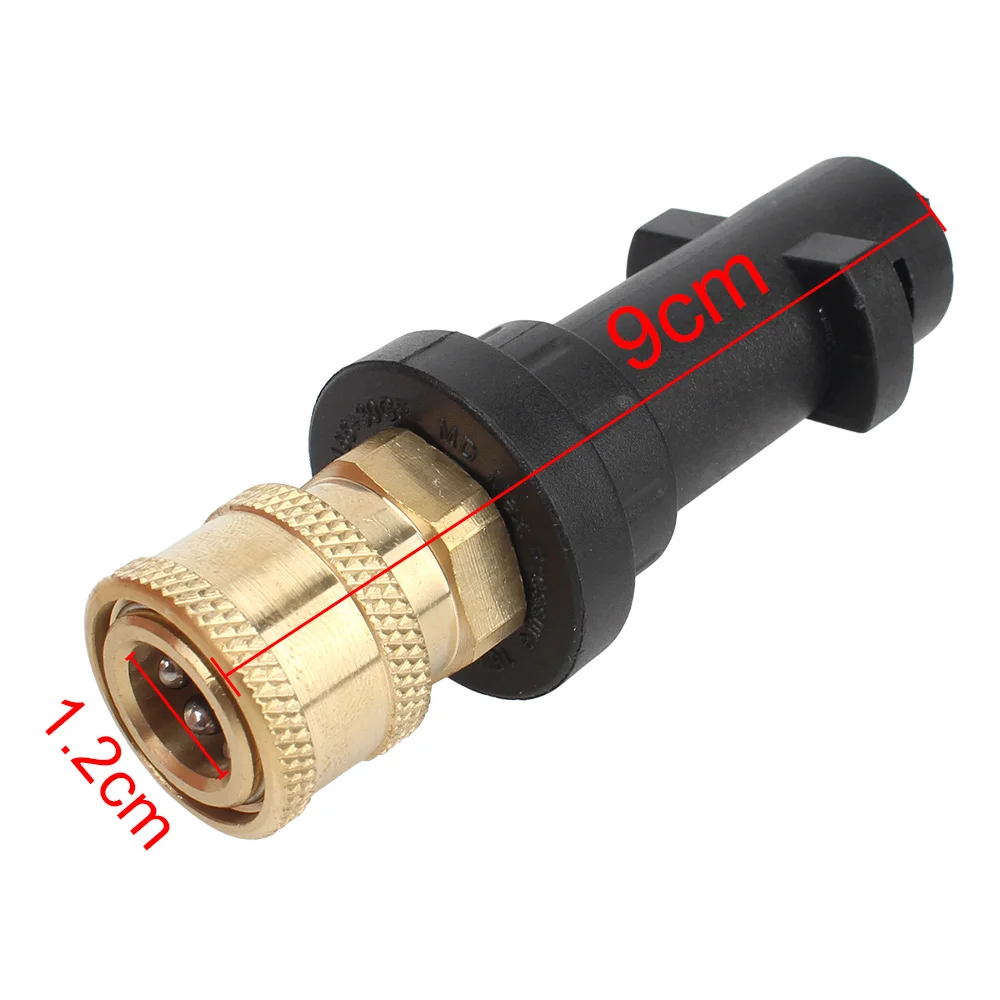 Interfaz de adaptador rápido de olla de espuma para Karcher K K2 K3 K4 K5 K6 K7, Conector de pistola de limpieza de alta presión, 12mm/0,47\