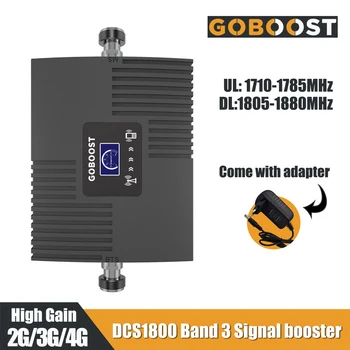 4G LTE DCS 1800mhz Band3 4G Phone Amplifier Cellular Signal Booster LCD Display Mini Mobile Amplifier Repeater Network Data 65dB