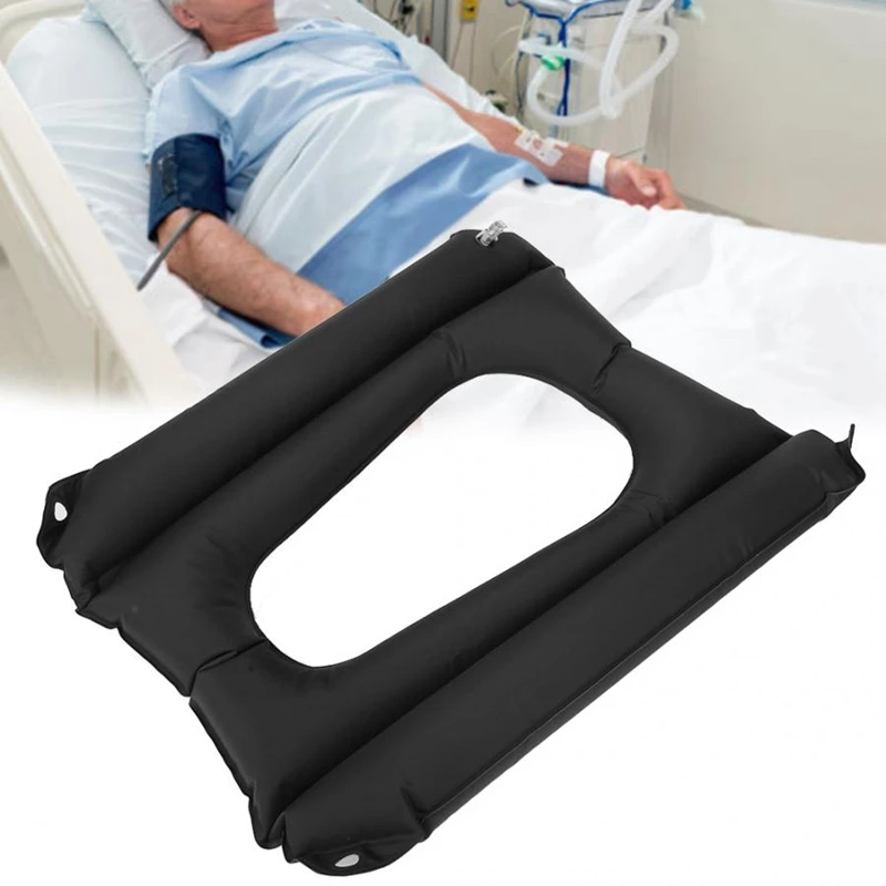 

Washable Inflatable Bedpan Elderly Patients Care Anti Bedsore Air Cushion for Elderly Disabled with Inflator