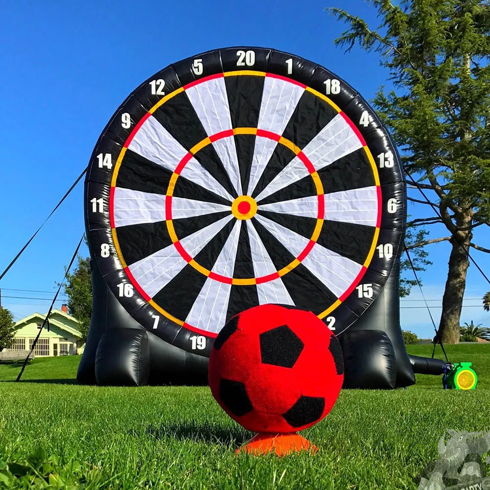 

Hot sale 3M/4M/5M inflatable football dart game inflatable dart game blow up soccer darts sport toys