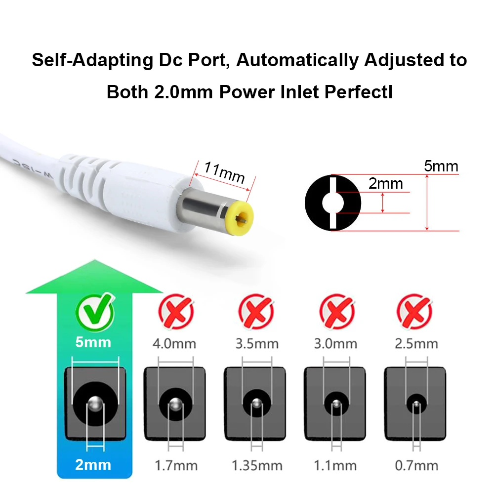 AC DC 12V Power Supply Adapter 2A 3A 5mm 220V To 12V Converter Use for Strip light White EU Plug Power Supply Adapter LED Driver