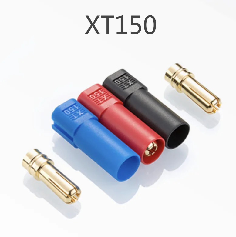 

AMASS XT150-M/F Connector Adapter, 6mm Male and Female Plug, High Rated Amps for RC LiPo Battery, 20% Off, 5 Pairs, 10Pcs