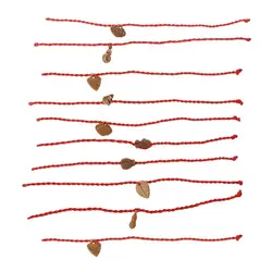 10Pcs Handmade Lucky Knitting Red String Braided Friendship Lovers Bracelets