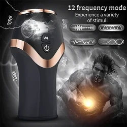 Male Penis Enlarge Pumps Auto Suck Men's Masturbator Vibrating Sucking Penis Exercise Sex Machine Delay Trainer Sex Toys for Men