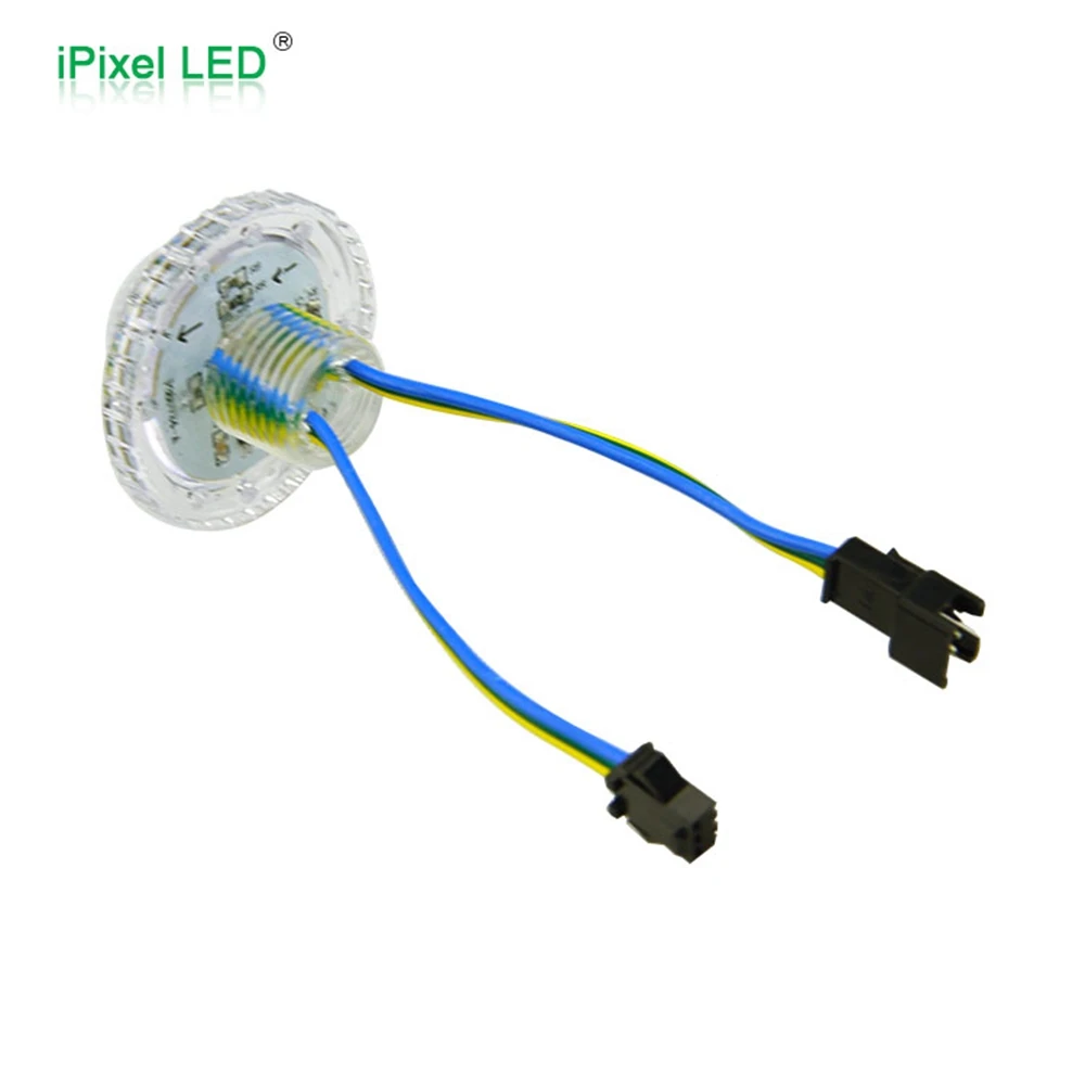 IP67 명확한 몸을 가진 방수 38mm LED 화소 점 빛