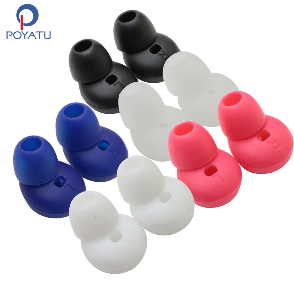 POYATU 5 Pairs R130 Earbuds EarHook for Samsung Gear Circle R130 Earphones Headset Silicone Ear Tips Replacement Eartips