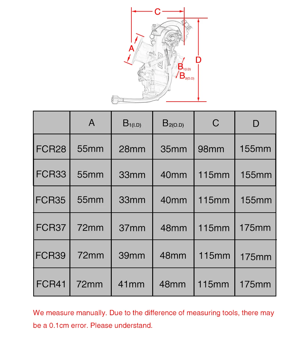 ZS MOTOS FCR37 FCR39 FCR41 kEIHI Motorcycle Carburetor Racing For Dirt Pit Bike MotoCross Offroad for Honda for Yamaha for KT