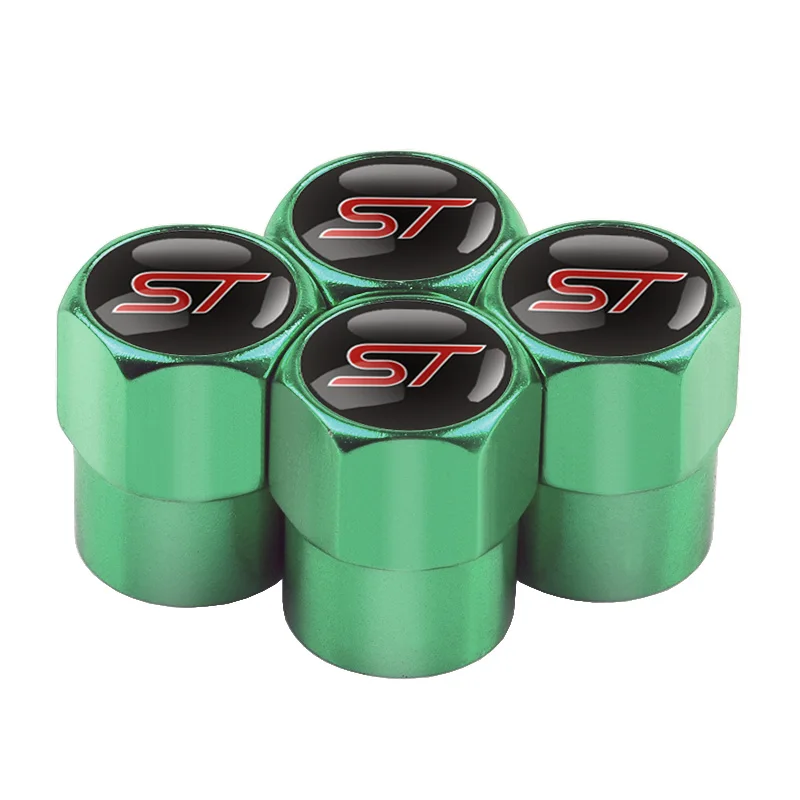 4 stücke st Emblem Aluminium Auto Styling Rad Reifen Ventil kappe Staubs chutz für Ford Fiesta Mondeo Fusion Kuga Edge Mustang Explorer rs
