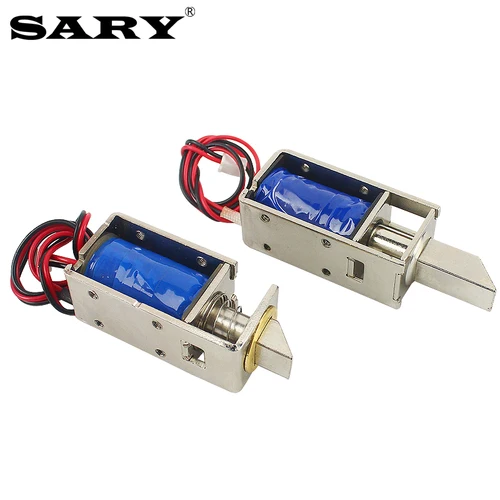 Imagen 2 del producto Cerradura de control eléctrica DC12V cerradura electrónica cerradura de puerta bobina de solenoide pequeña cerradura magnética electroimán