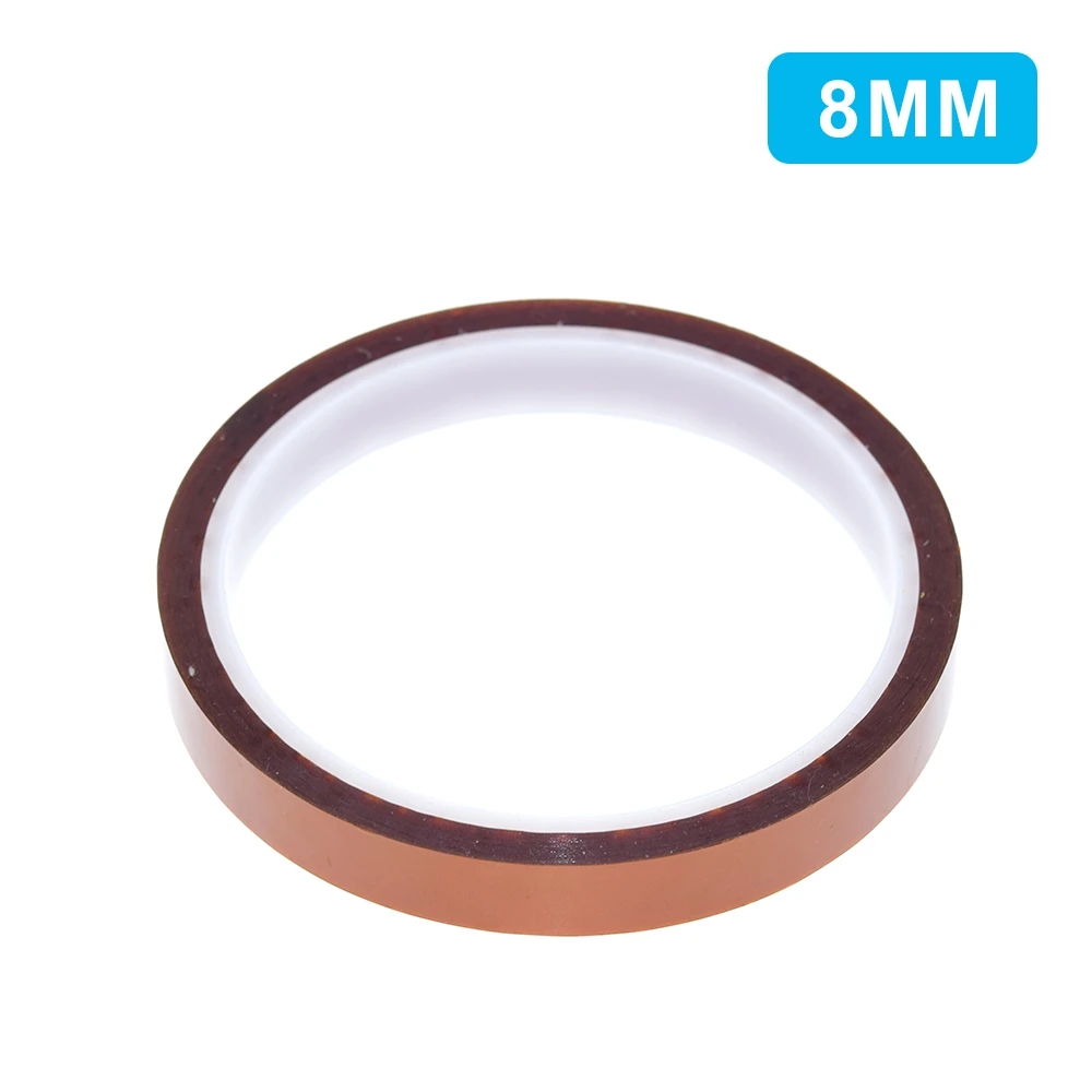 1/3 Stück, 33 Meter x 5–40 mm, hitzebeständiges Polyimidband, hitzebeständige Isolierfolie, selbstklebendes Polyimidband, 10 mm. – Detail 7