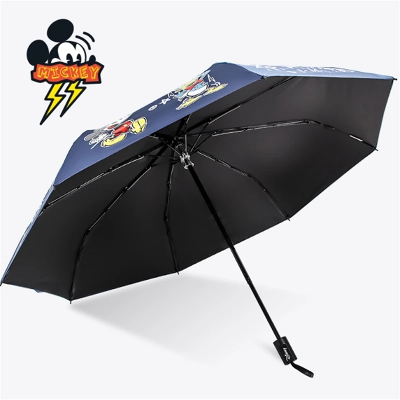 Luxury Cartoon Mickey Umbrella Folding Automatic Umbrellas for Children Women UV Lovely Rain Umbrella Kids Umbrella for Boy