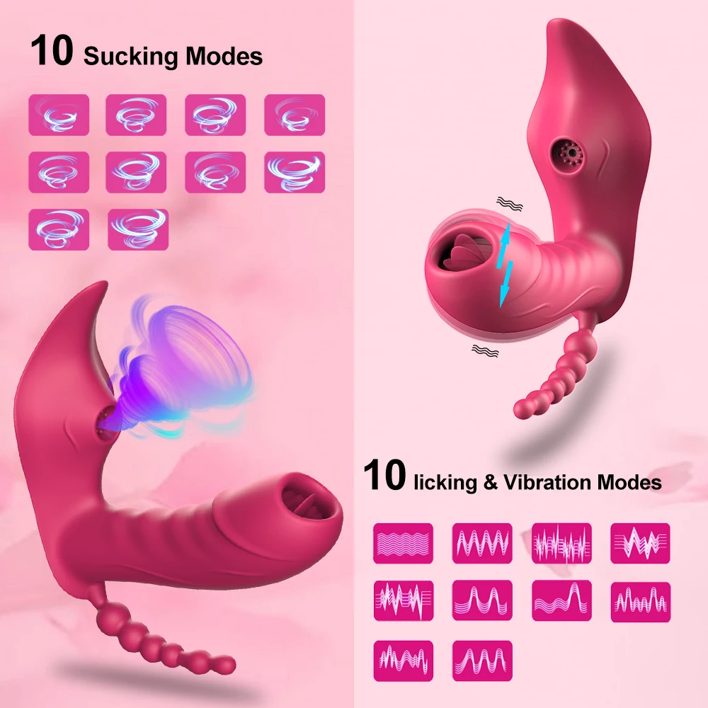 Heating Wireless Remote Control Dildo Sucker Clitoris Stimulator Wearable Vibrator Female Sex Toys for Women Couples Adults 18