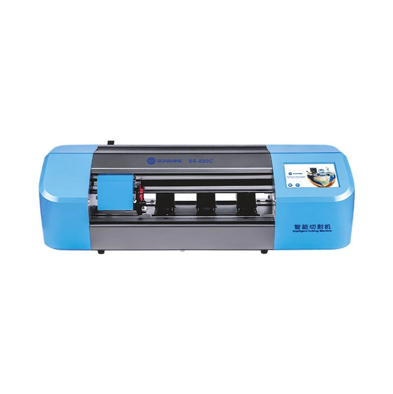 

S-890C Auto Film cutting machine mobile phone tablet front glass back cover protect film cut tool protective tape