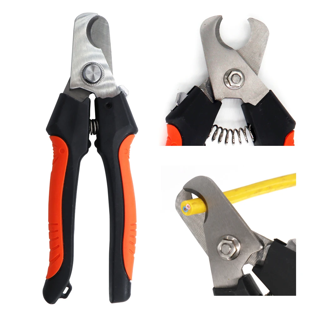 SJ-206/206A cable cutter stripper pliers industrial level cutter ability 24mm2/38mm2 diameter 10mm/16mm 5CR13 steel tools