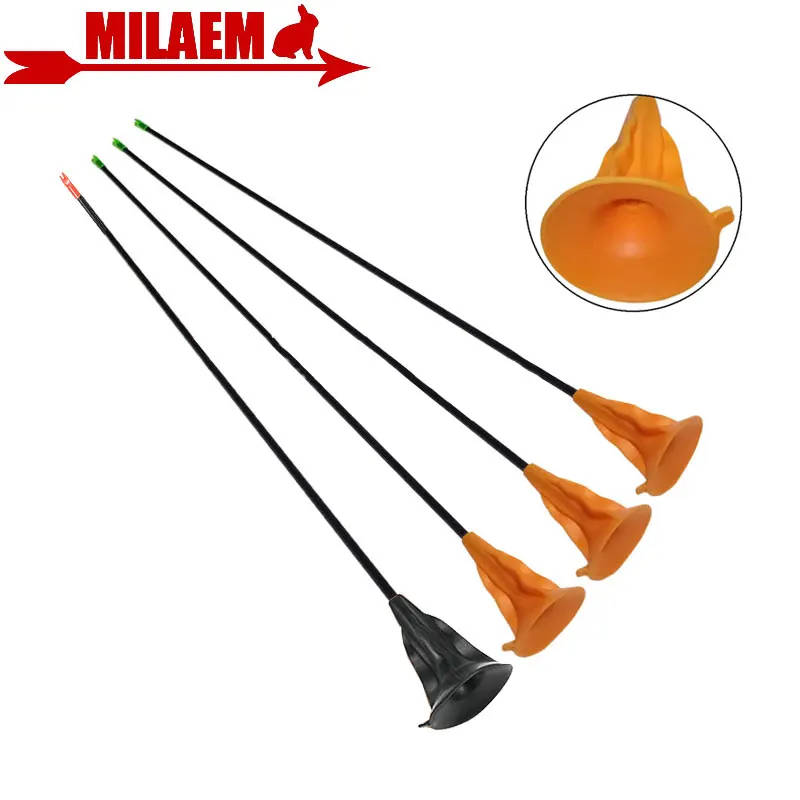 6/12pcs Archery Sucker Arrow Children Practice Fiberglass Arrow OD 6mm Outdoor Game Shooting Hunting Bow And Arrow Accessories