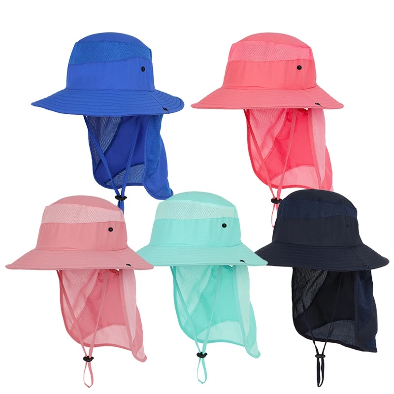 Summer SPF 50+ Kids Sun Hat Adjustable Baby Cap for Boys Travel Beach Swim Baby Girl Cap Kids Infant Accessories Children Hats